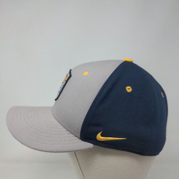 Marian University Knights Nike True Dri Fit Fitted Hat Blue Gray S/M Logo - Picture 3 of 8